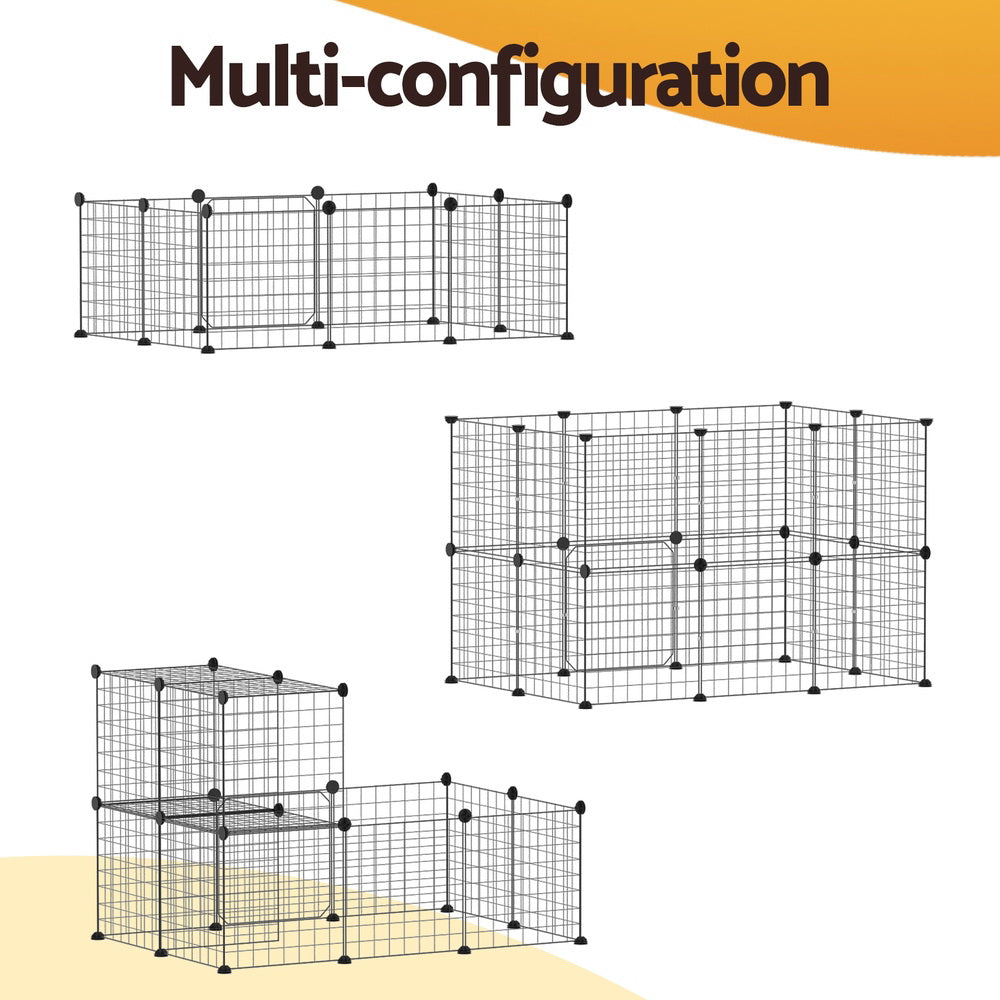 i.Pet Pet Dog Playpen Enclosure Cage 20 Panel Puppy Fence