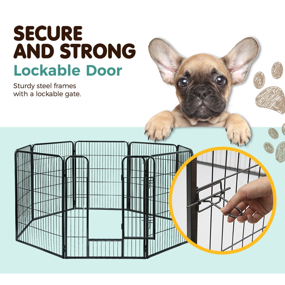 i.Pet 40" 8 Panel Dog Playpen