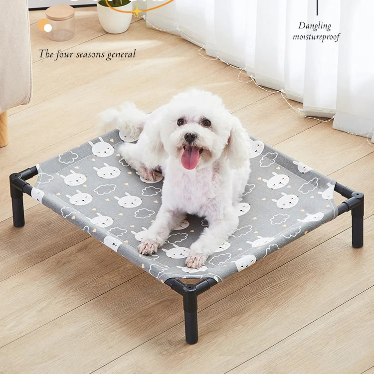 Folding and elevated bed for Pets