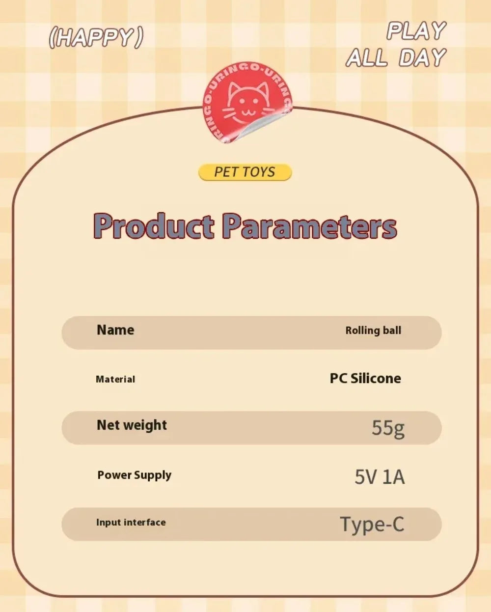 Cat Interactive Ball Toy