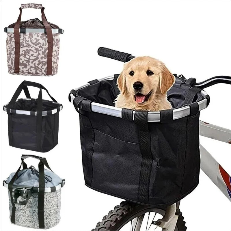 Bicycle Front Basket Bike Small Pet Carry Pouch