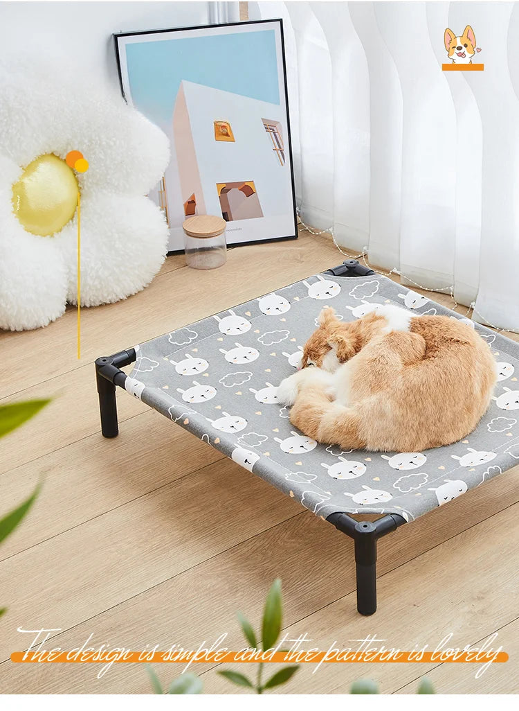 Folding and elevated bed for Pets