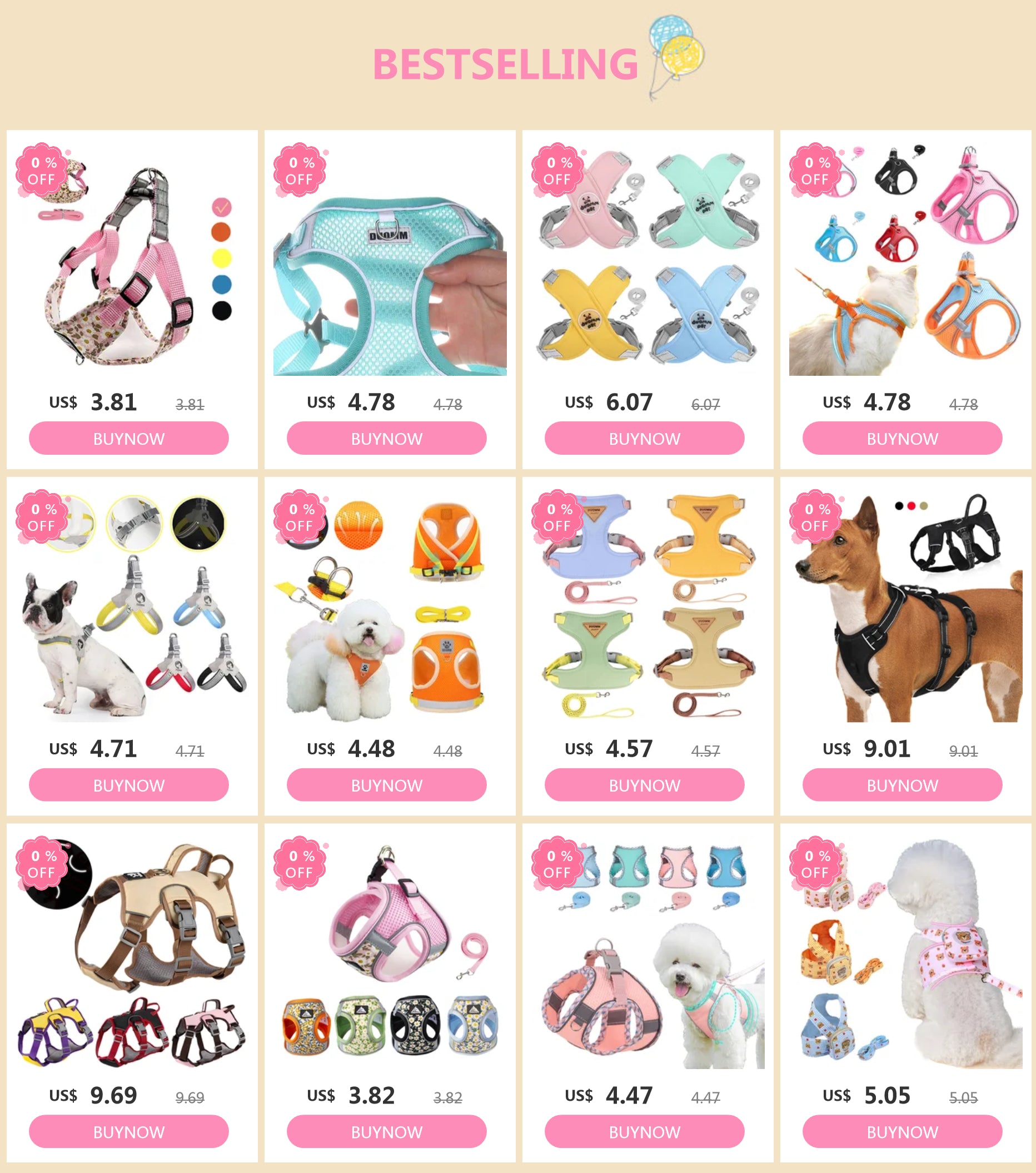 Puppy Harness Leash Set