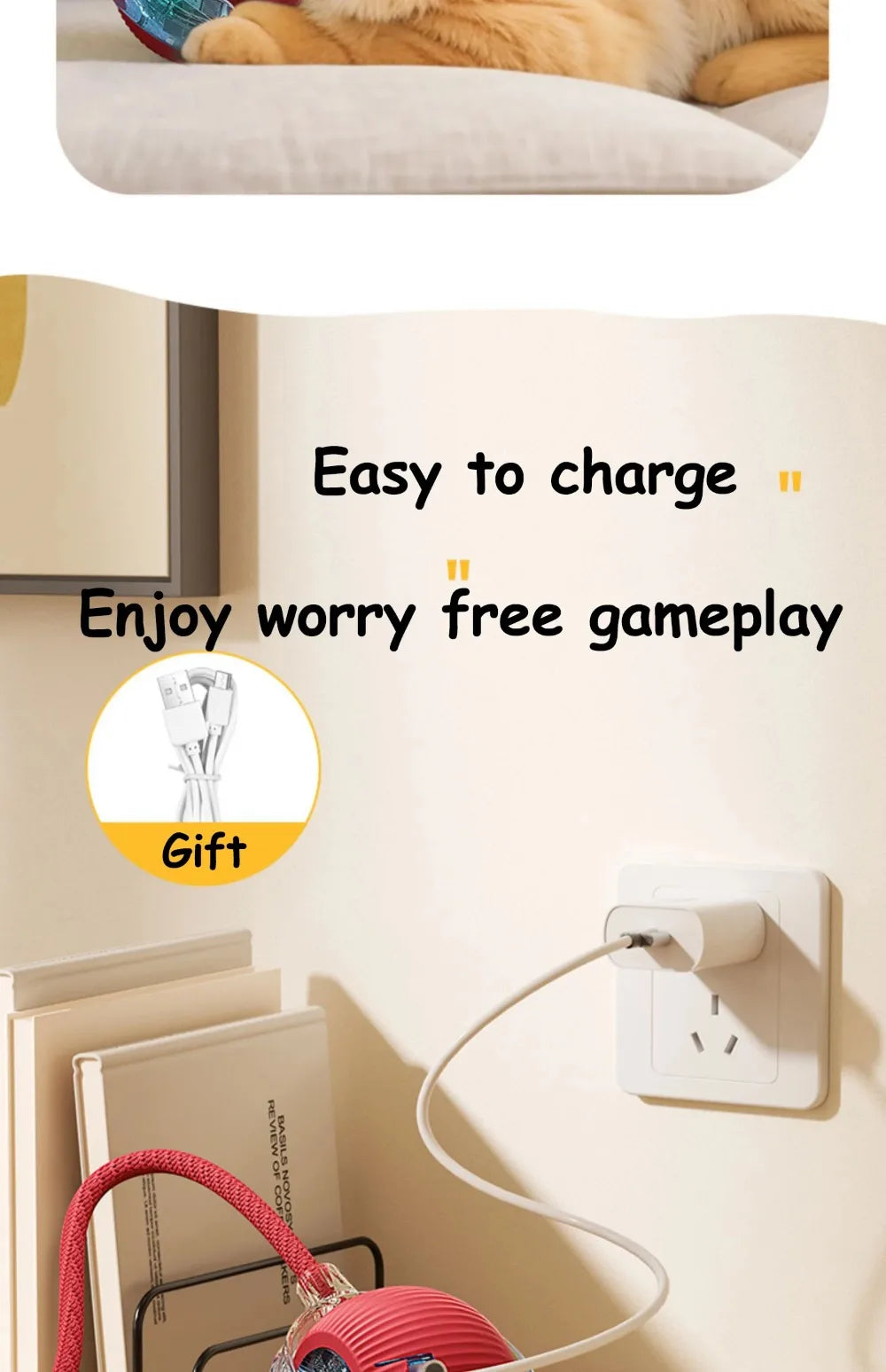 Cat Interactive Ball Toy