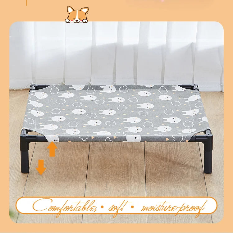 Folding and elevated bed for Pets