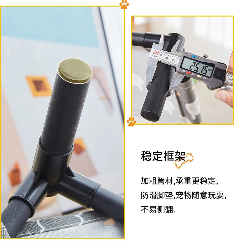 Folding and elevated bed for Pets