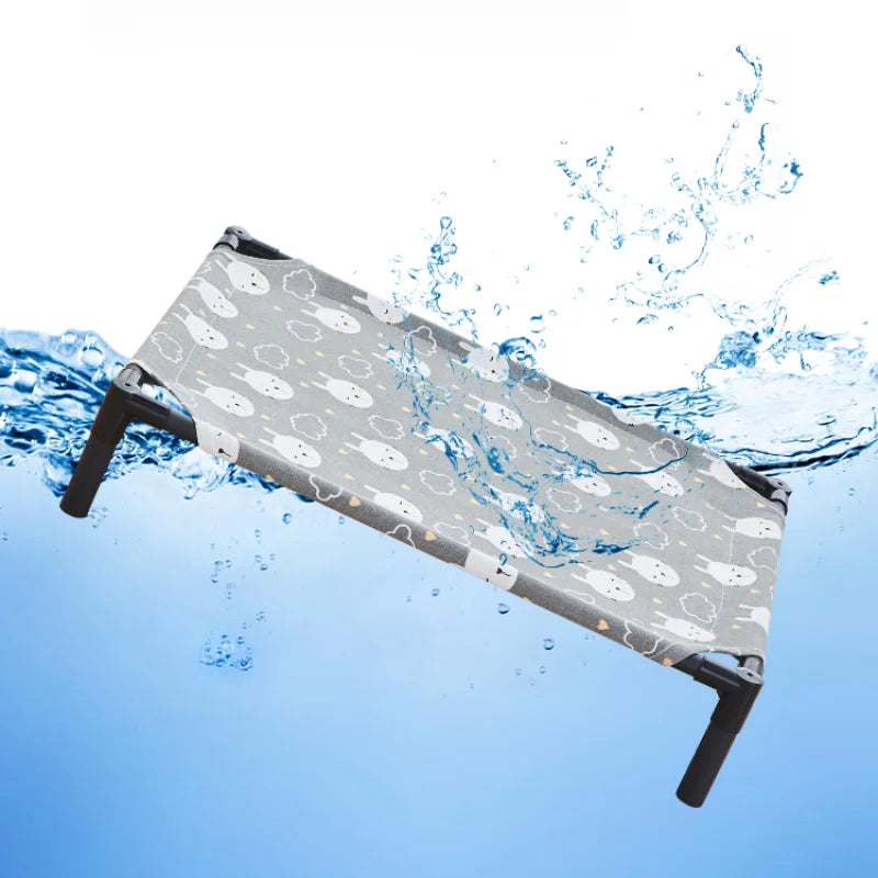 Folding and elevated bed for Pets