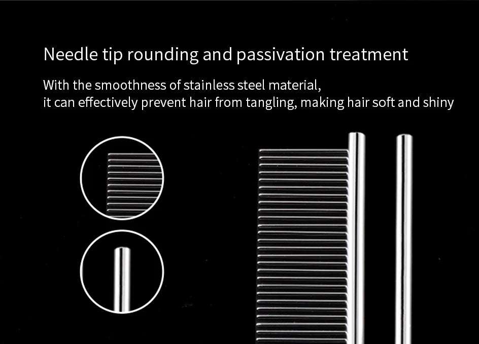 Dog Comb Long Thick Hair Fur Removal Brush