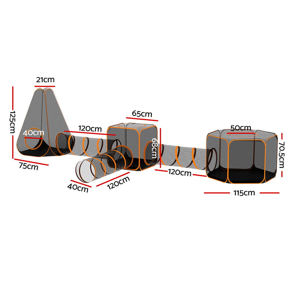 Tunnel Dog Cage Puppy Rabbit Play Portable