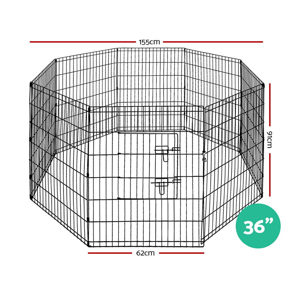 i.Pet 36" 8 Panel Dog Playpen