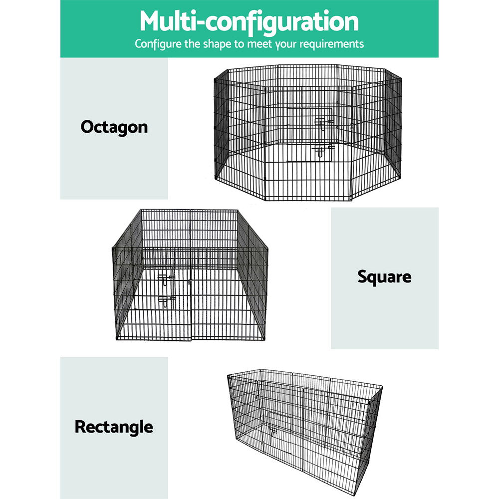 i.Pet 2x36" 8 Panel Dog Playpen