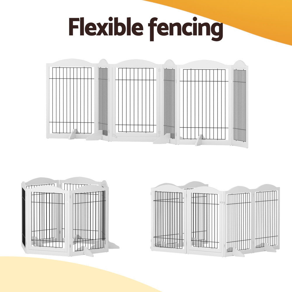 i.Pet Dog Playpen Enclosure 6 Panel
