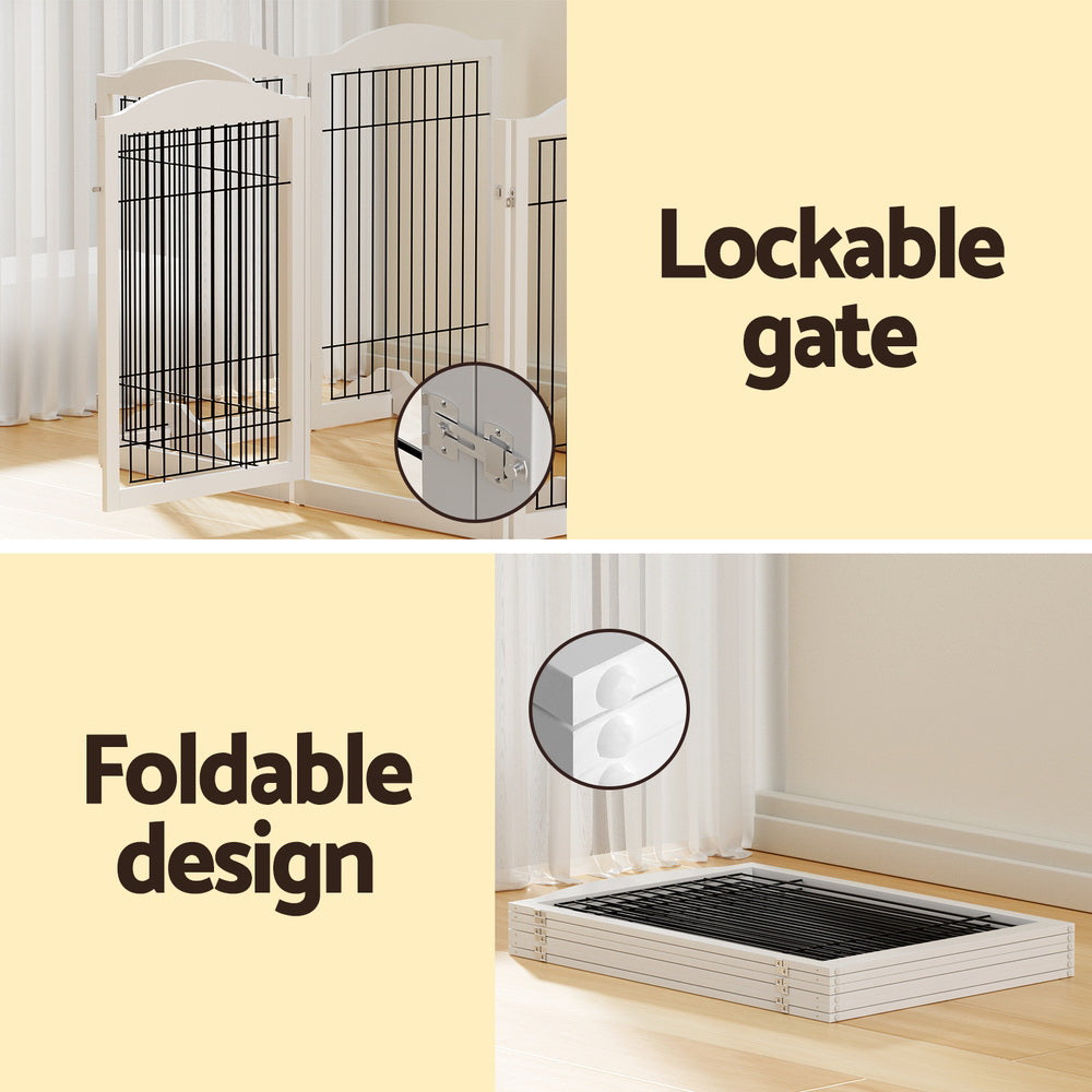 i.Pet Dog Playpen Enclosure 6 Panel