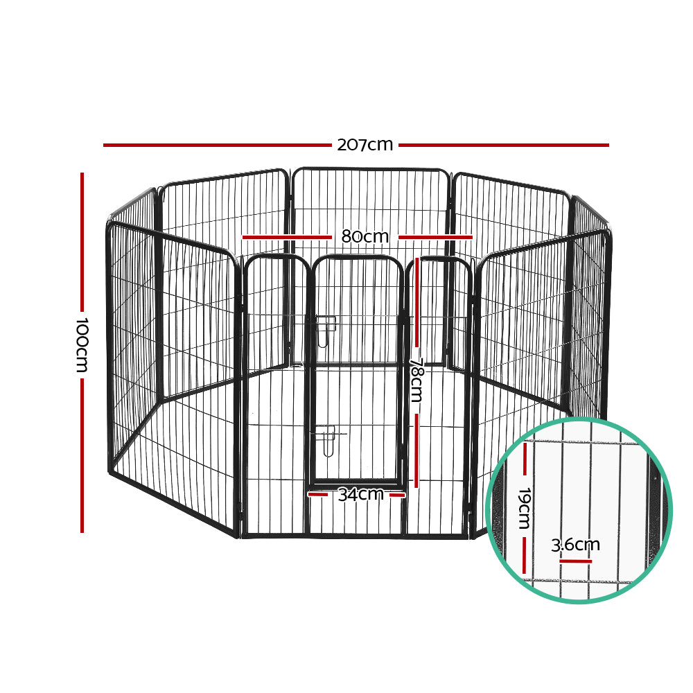 i.Pet 40" 8 Panel Dog Playpen