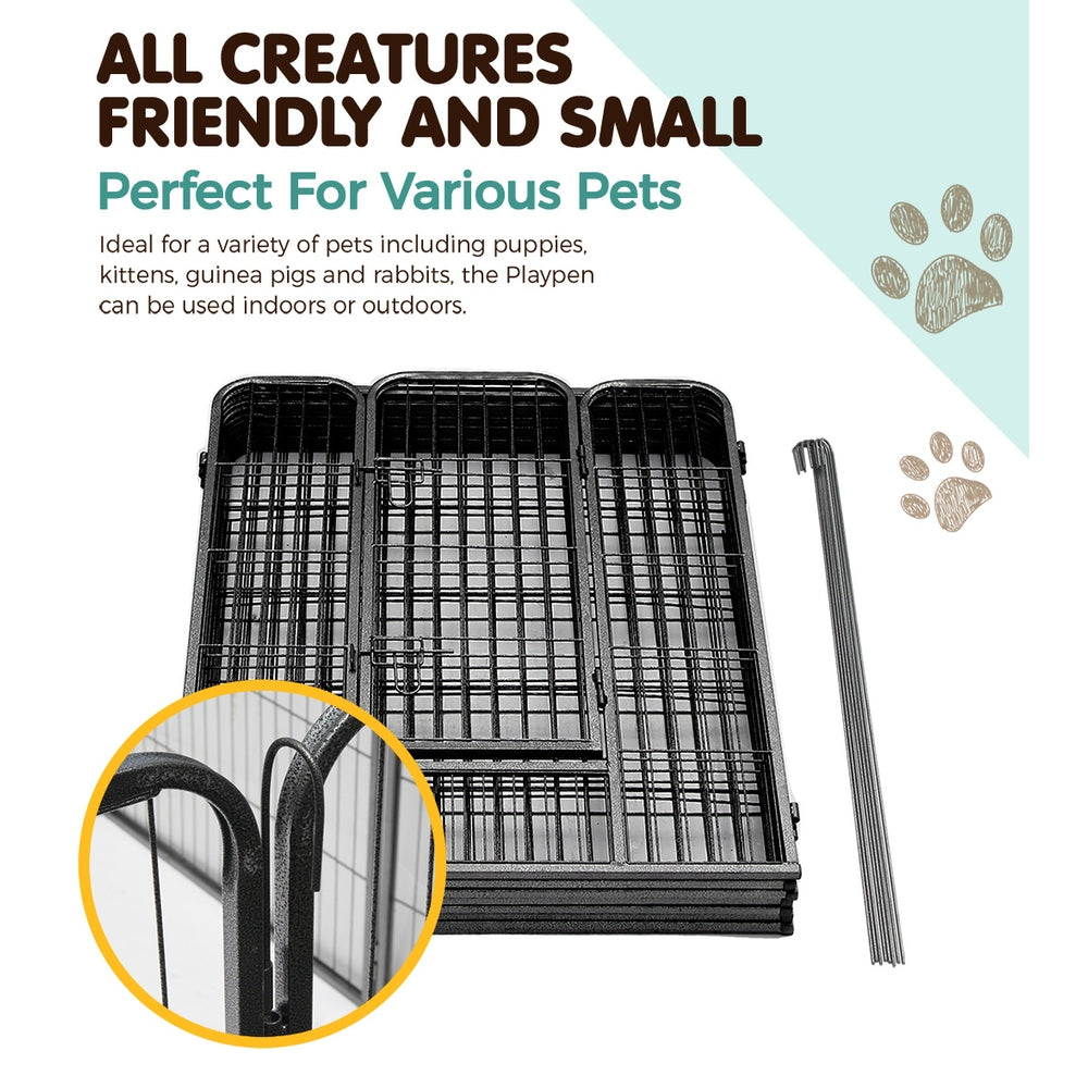 i.Pet 40" 8 Panel Dog Playpen
