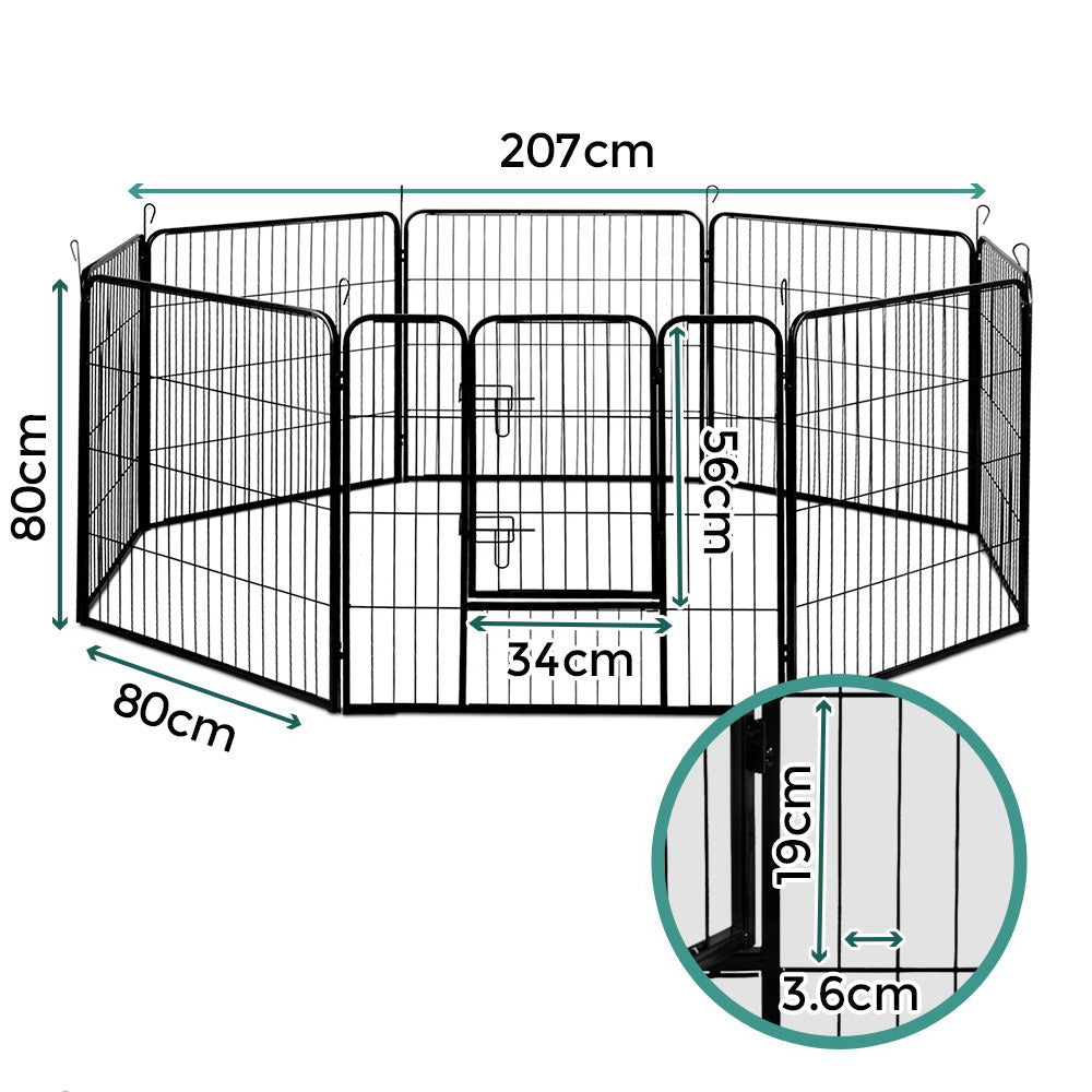 i.Pet 32" 8 Panel Dog Playpen