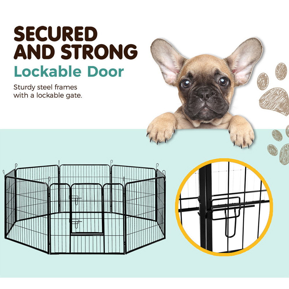 i.Pet 32" 8 Panel Dog Playpen