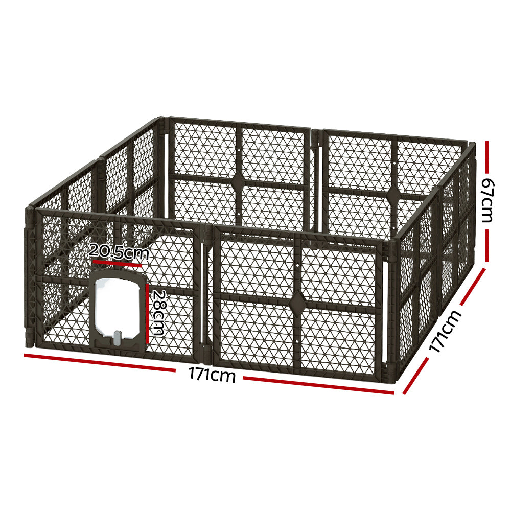 i.Pet Dog Playpen Enclosure 8 Panel