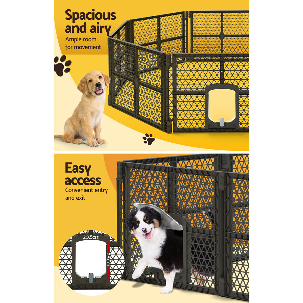 i.Pet Dog Playpen Enclosure 8 Panel