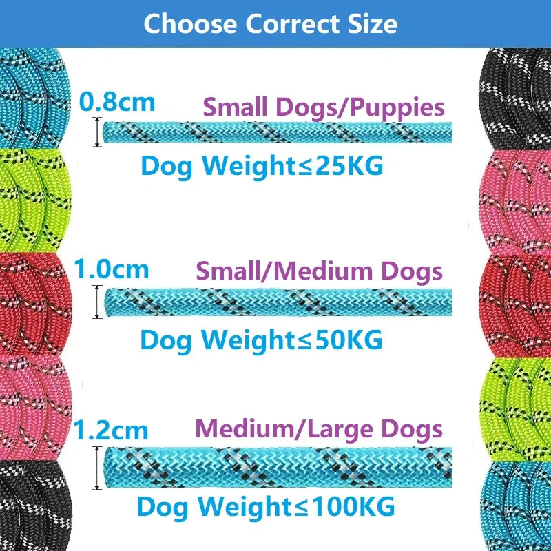 Dogs Soft Handle Reinforced Leash