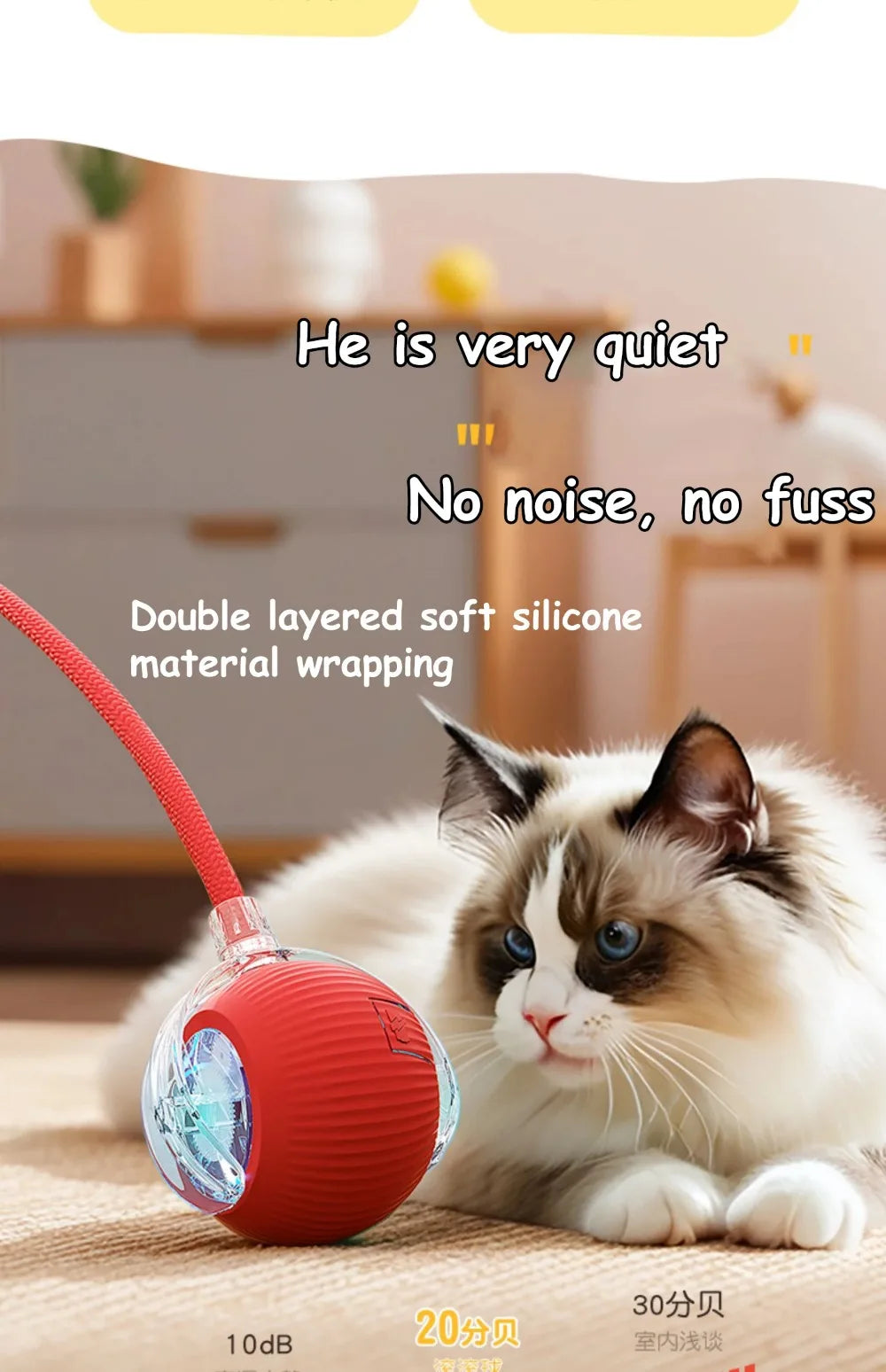 Cat Interactive Ball Toy