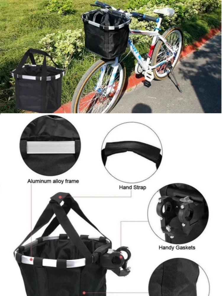Bicycle Front Basket Bike Small Pet Carry Pouch