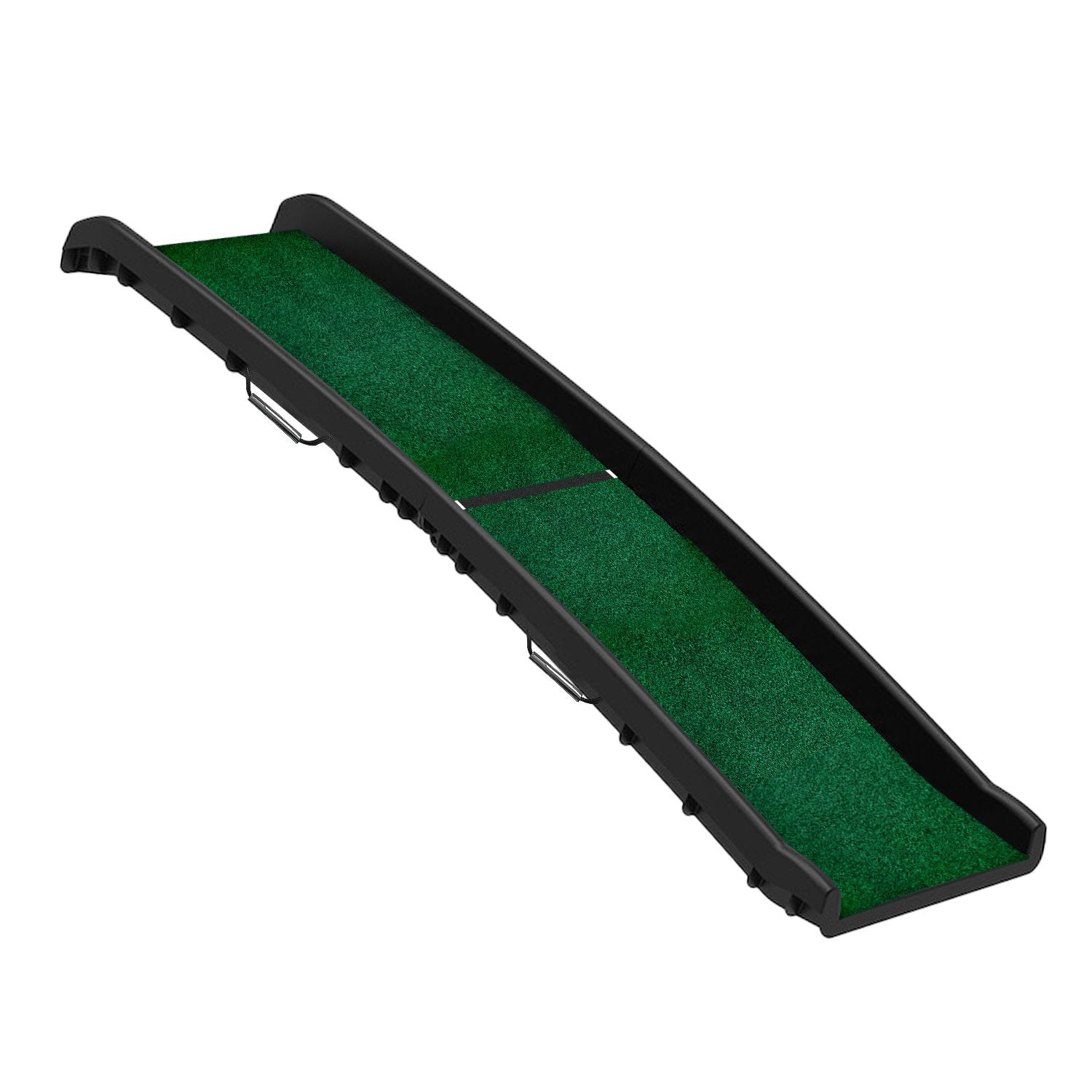 Foldable Dog Ramp with Poly-Grass Grip Surface Non-Slip UV Protection