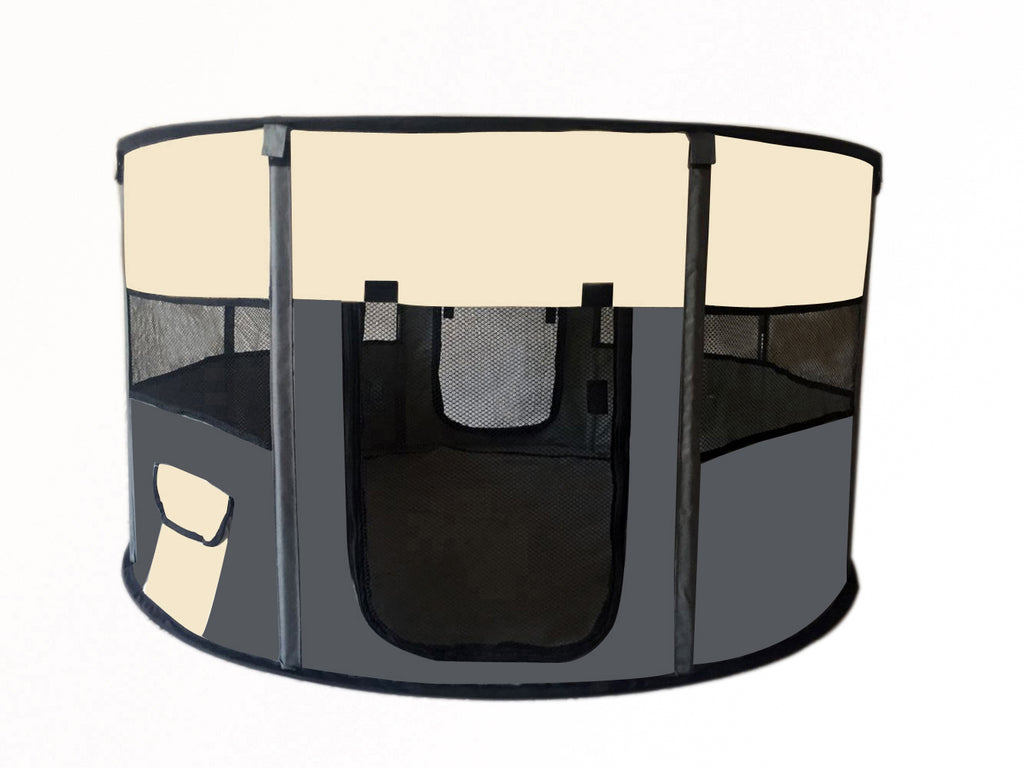 Large Round Portable Soft Dog Playpen