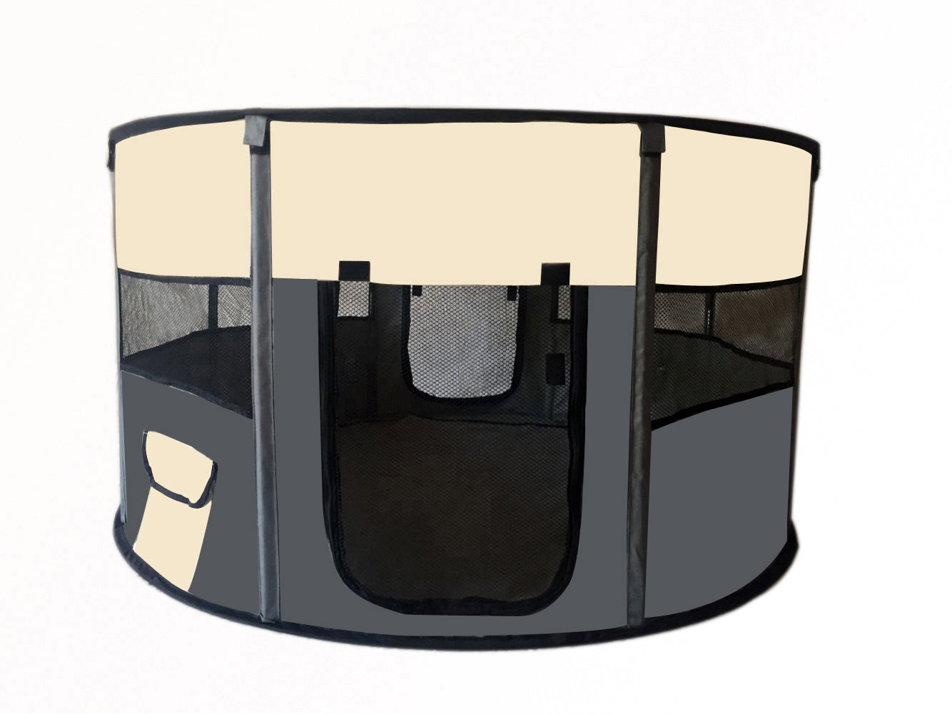 Large Round Portable Soft Dog Playpen